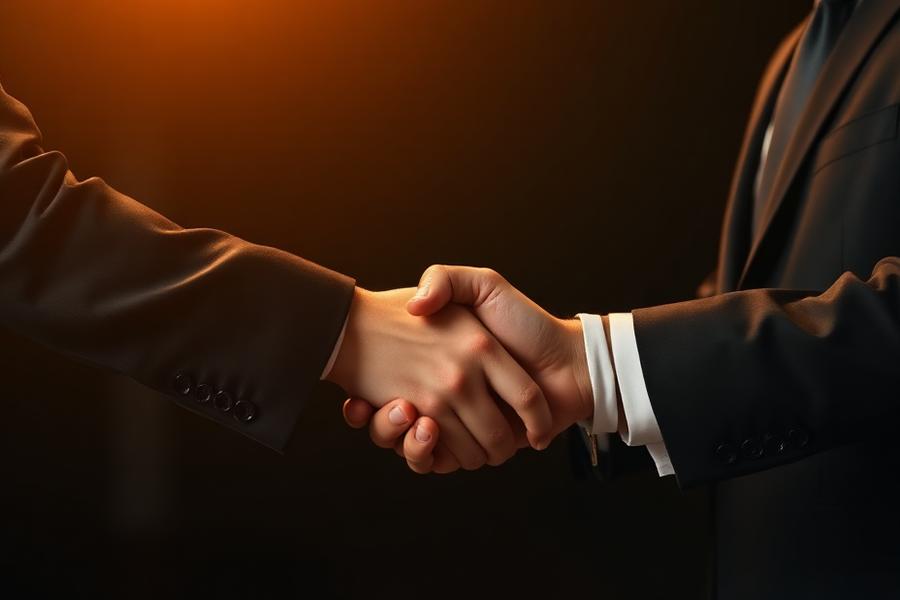 Acuerdo empresarial entre ejecutivos